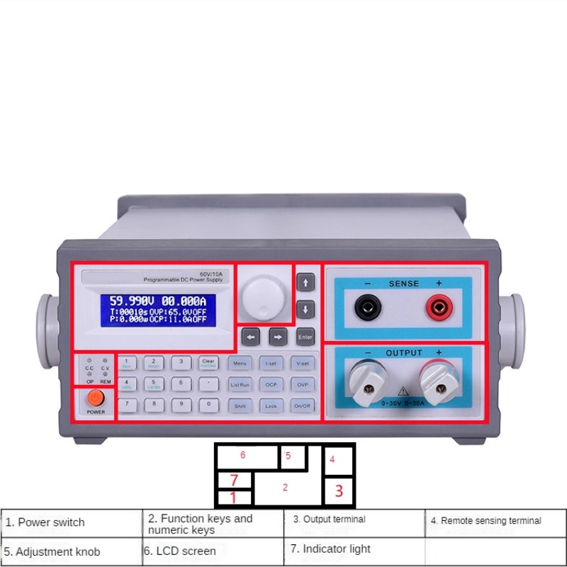 Switching Dc Power Supply 300V 1A - Alimentatore DC programmabile con display a